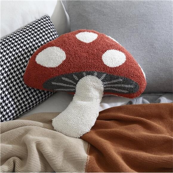 Red Canyon Mushroom Pillow  17” x 17” - Picture 2 of 5